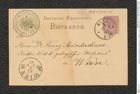 Nachlass Franz Steindachner, Postkarte von K. Möbius an Franz Steindachner (13.01.1882), Inv.Nr. 343.01, Seite 1